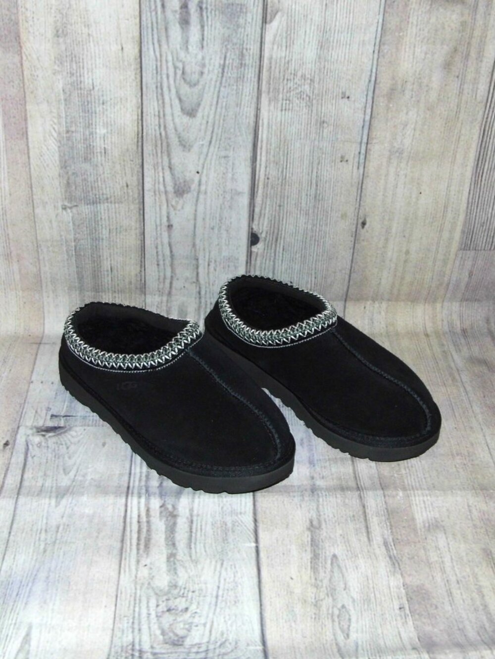 UGG Tasman Black Slippers Womens Size 8